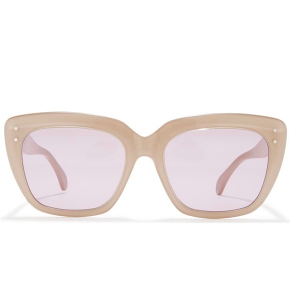 Alaïa women’s square beige sunglasses - Picture 3 of 8
